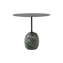 Lato Table LN9 Lounge Table, Verde Alpi marble/deep green, &Tradition