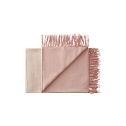 Franja plaid, 01234 pink-white, Silkeborg Uldspinderi