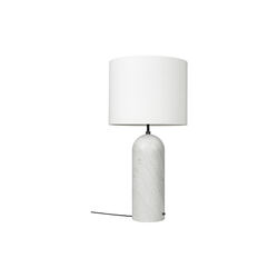 Gravity XL Floor Lamp, white marble/white, GUBI