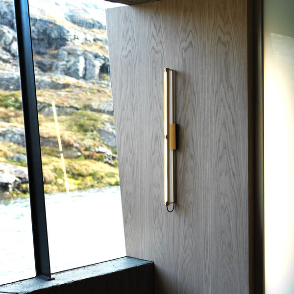 Bloomsbury Wall Lamp Hardwired, brass, Rubn