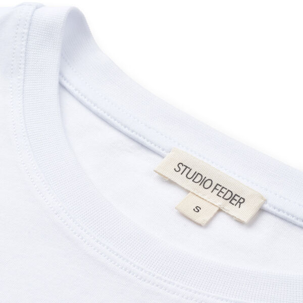 Freya lang&aelig;rmet T-shirt, white, Studio Feder