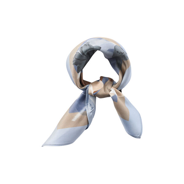 PBOWildflower scarf, dark flower print, PBO