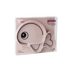 Wally Silikone Stick & Stay tallerken, pudder, Done by Deer