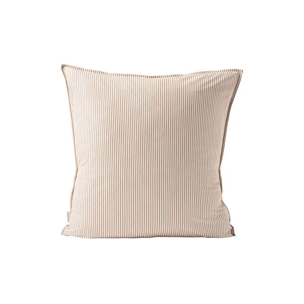 Hovedpudebetr&aelig;k, brown beach stripe, Studio Feder