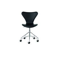 Serie 7&trade; 3117 forsidepolstret drejestol, Soft sort, Fritz Hansen