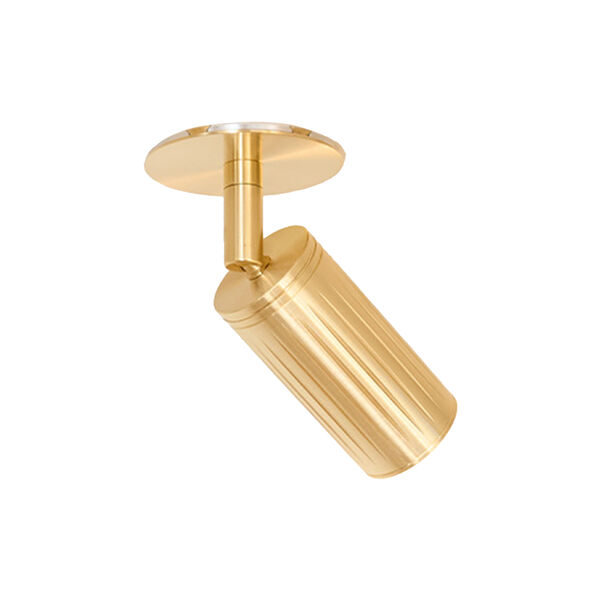 Luminar v&aelig;g-/loftspot, messing, Rama Lights