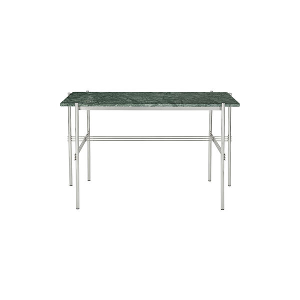 TS Desk, green guatemala marble/steel, GUBI