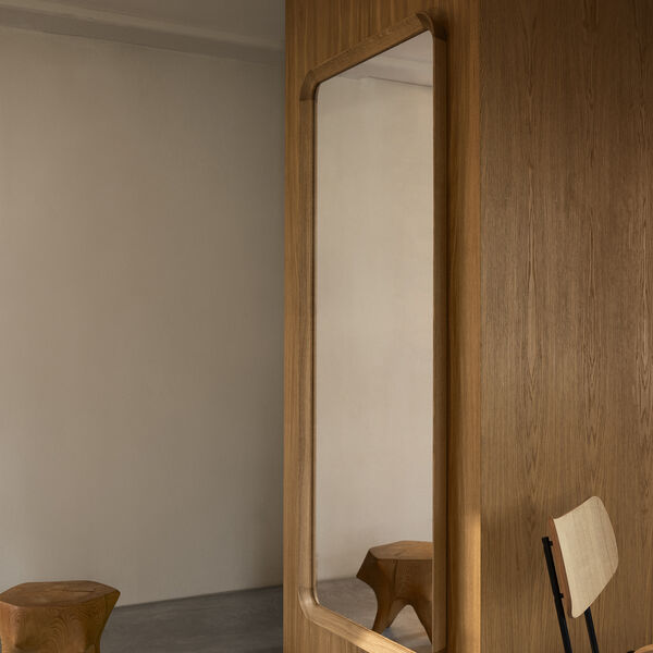 VLA62 Radiohusspejl, hvidolieret eg, Carl Hansen & Søn