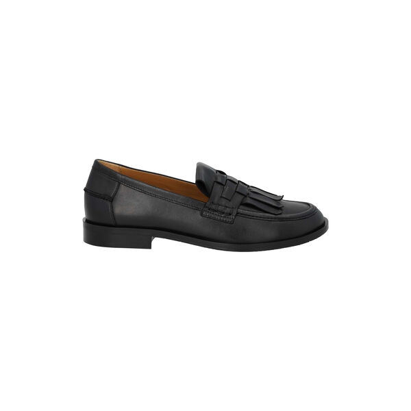 Loafer with braid detail, black, ANGULUS