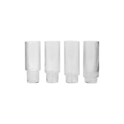 Ripple Long Drink Glasses 4 pcs, ferm LIVING