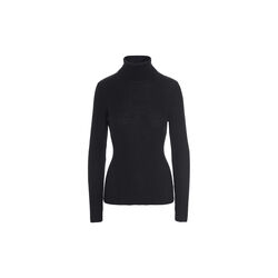 New wool rullekrave sweater, black, BITTE KAI RAND