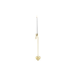 2025 Lysholder Hjerte, guld, Georg Jensen