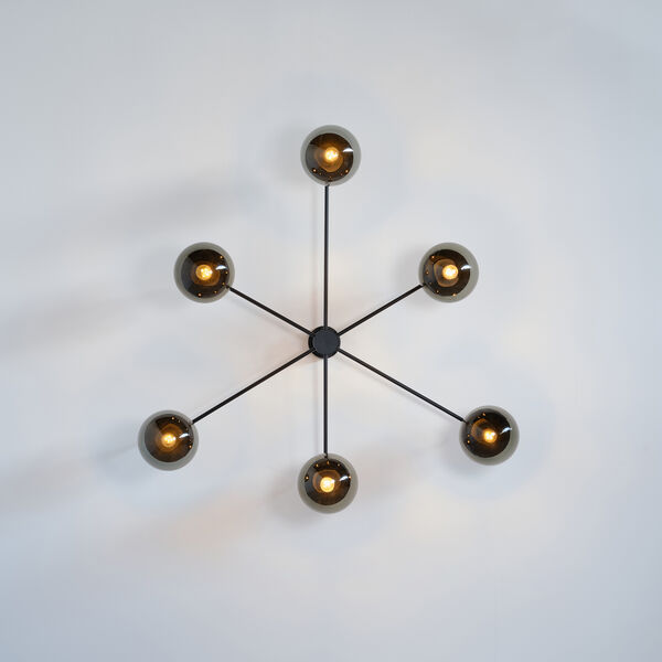 Lord Asymmetric Ceiling, black/smoke, Rubn