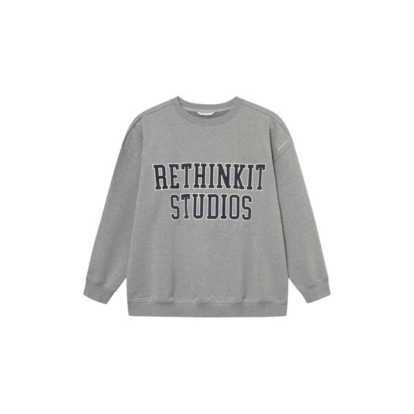Sweat Shirt Logo, grey melange, Rethinkit