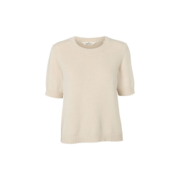 Cady SS O-neck, natural melange, Basic Apparel