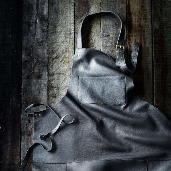 L&aelig;derforkl&aelig;de, sort, Gastrotools