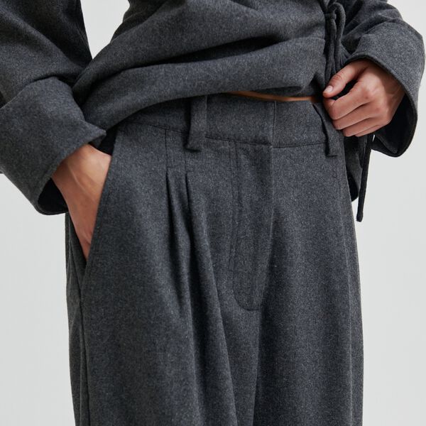 Milea Trousers, dark grey melange, Second Female