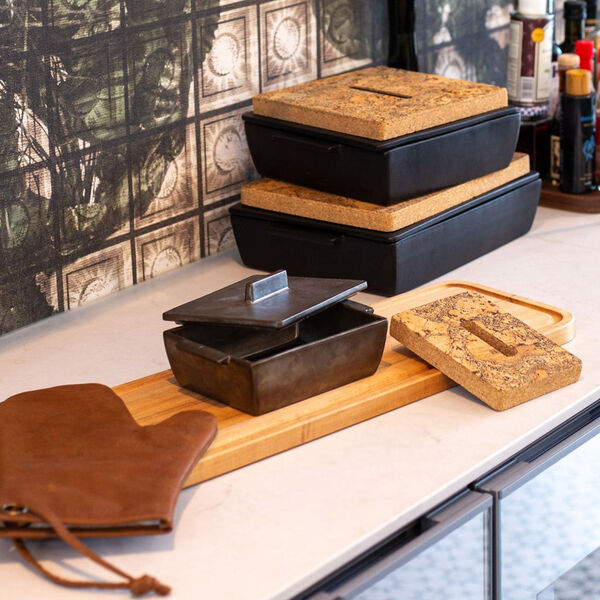 Rektangul&aelig;rt ovnfast fad med varmebrik, Dutchdeluxes