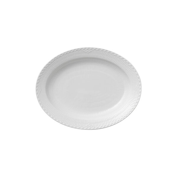 Hvid Halvblonde fad 36,5 cm, Royal Copenhagen