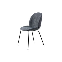 Beetle Dining Chair Fully Upholstered, Around Boucl&eacute; 023/black matt, GUBI