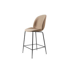 Beetle Counter Chair Fully Upholstered, Remix 233/black matt, GUBI