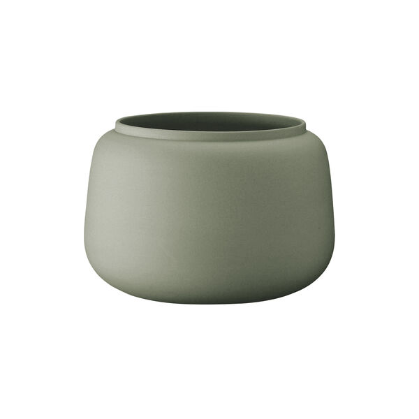 Klassisk vase bred stor, army, Ditte Fischer Copenhagen
