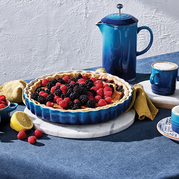 Heritage t&aelig;rtefad, azure blue, Le Creuset
