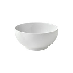 Hvid Riflet sk&aring;l 180 cl, Royal Copenhagen
