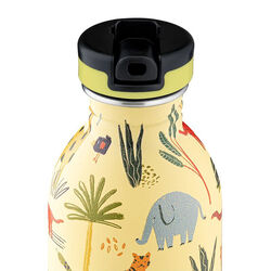 Urban Drikkeflaske med Sports Låg og Stone Finish, jungle friends, 24Bottles