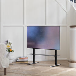 Straight Tall Stand, charcoal, Pedestal