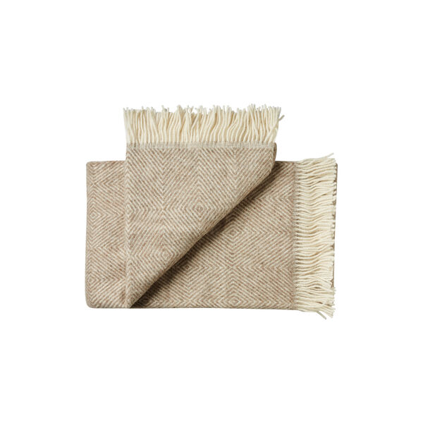 Fan&oslash; plaid, 00119 birch sand, Silkeborg Uldspinderi