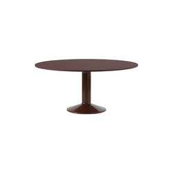 Midst Table, dark red linoleum/dark red, Muuto