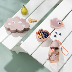 Playground snack & madkasse med drikkedunk, powder, Done by Deer