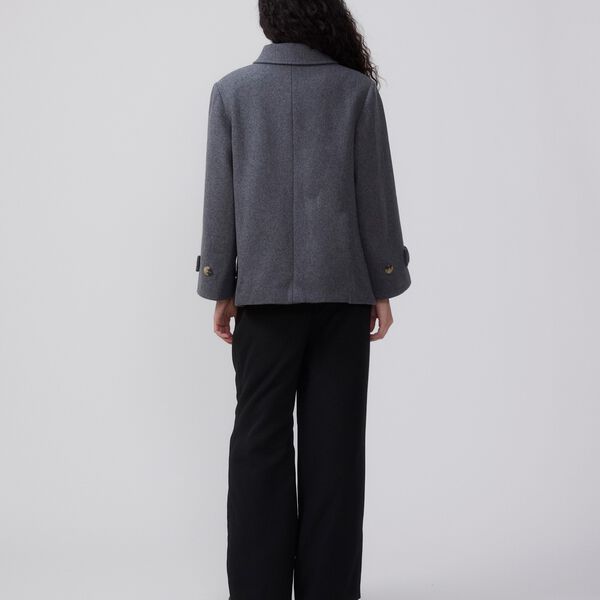 Ofiamd jacket, dark grey melange, Modström