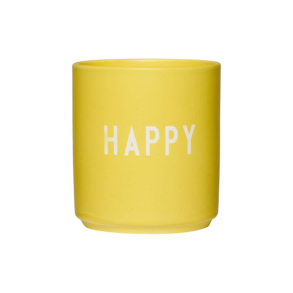 HAPPY favoritkop, yellow, Design Letters