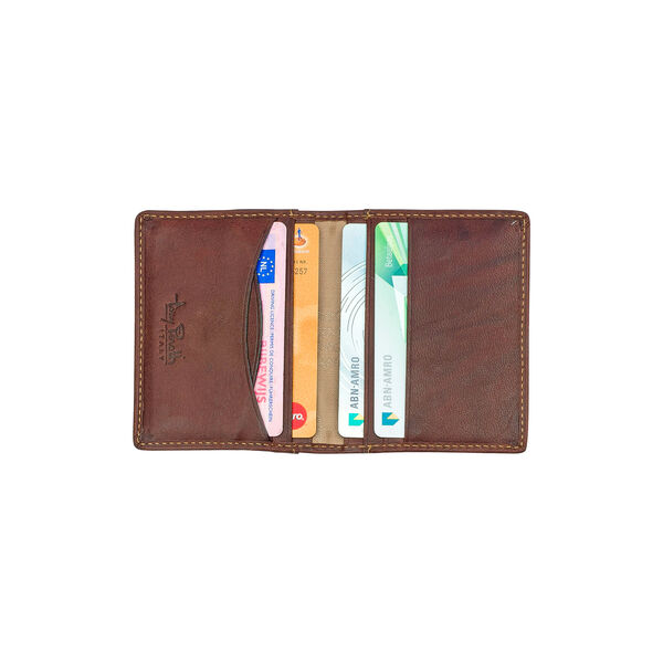Creditcard Wallet Fold, dark brown, Tony Perotti