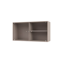 RIPPLE I vitrineskab, 137 mushroom, Montana Furniture