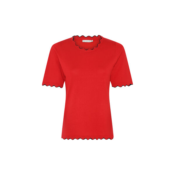 BB Viscose Kni tw. Edge, poppy red, Micha