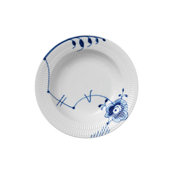 Bl&aring; Mega Riflet dyb tallerken &Oslash; 21 cm, Royal Copenhagen