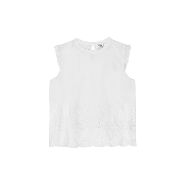 Flora Leaf Top, white, CARE BY ME