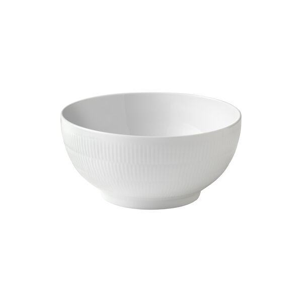 Hvid Riflet sk&aring;l 310 cl, Royal Copenhagen