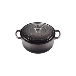 Signature rund st&oslash;bejernsgryde &Oslash; 20 cm, flint, Le Creuset