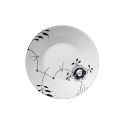 Sort Mega Riflet dyb tallerken &Oslash; 24 cm, Royal Copenhagen