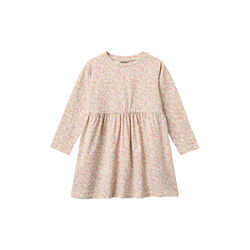 Jersey Dress L/S Sessa, blush flower meadow, Wheat