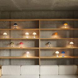 Panthella 160 Portable bordlampe, high lustre chrome plated, Louis Poulsen