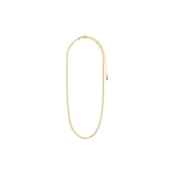 JOANNA Flat Snake Chain Halskæde, gold plated, Pilgrim