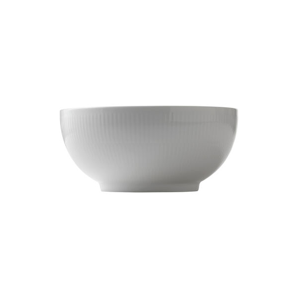 Hvid Riflet sk&aring;l 180 cl, Royal Copenhagen