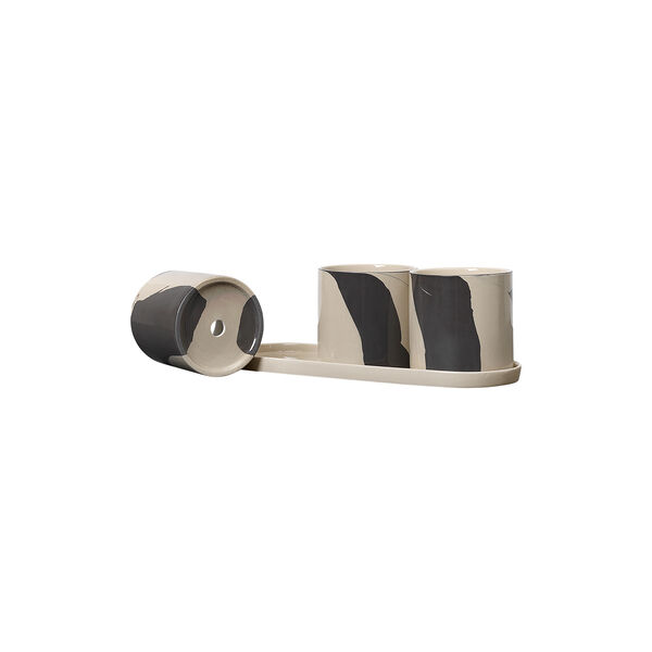Inlay Herb Pots, sand/brown, Ferm Living