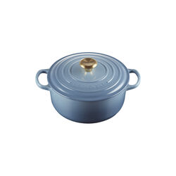 Signature rund st&oslash;bejernsgryde &Oslash; 20 cm, chambray, Le Creuset