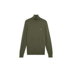 Cotton Merino Turtleneck Jumper, deep depths, Lyle & Scott